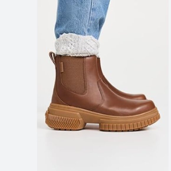 NEW Sorel Ona Ave Chelsea Boots Waterproof, Leather 259 7S3 - Picture 2 of 9